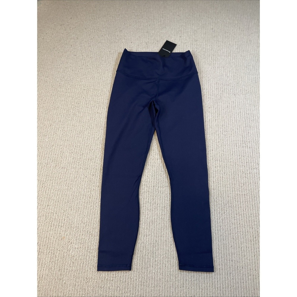 Fabletics Women's Small PowerHold Leggings  Athletic Stretch Compression Navy
